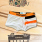 Boxer Calvin HD blanco fluo naranja